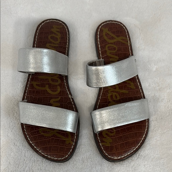 Sam Edelman Gala Silver Sandals - Picture 2 of 7